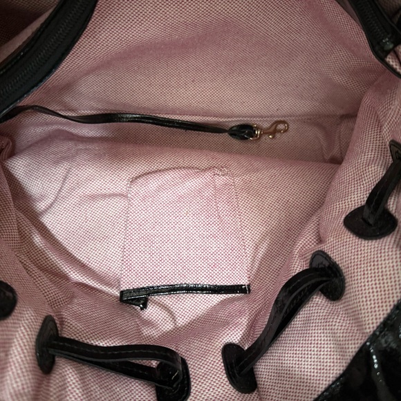 Dooney & Bourke Black Glossy Tote Bag - Picture 6 of 11